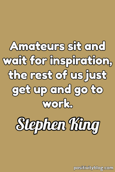 Word of Encouragement by Stephen King