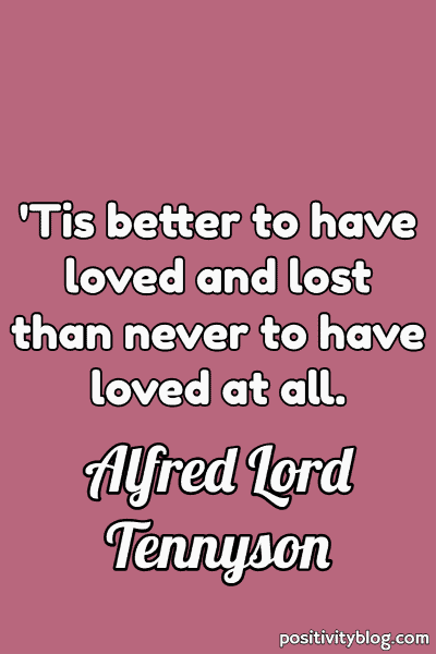 Word of Encouragement by Alfred Lord Tennyson