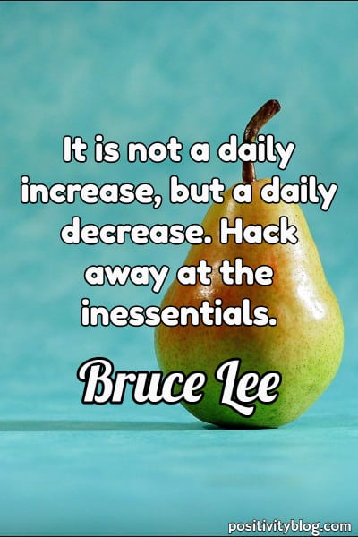 Work Quote by Bruce Lee