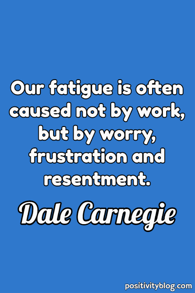 Worry Quotes by Dale Carnegie